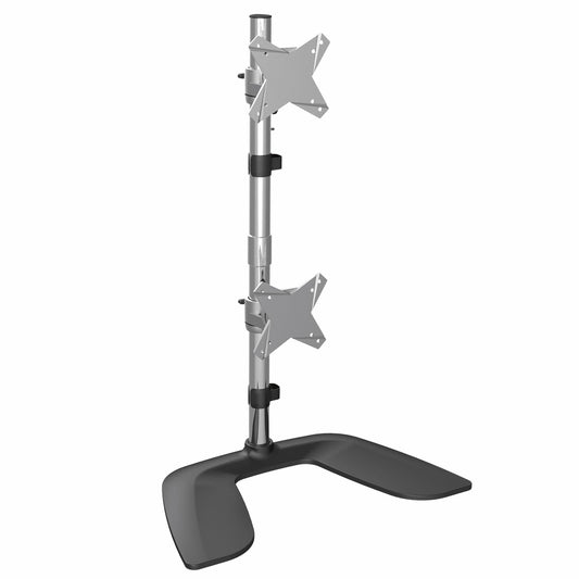 StarTech.com ARMDUOVS soporte para pantalla plana 68.6 cm (27") Escritorio Negro, Plata