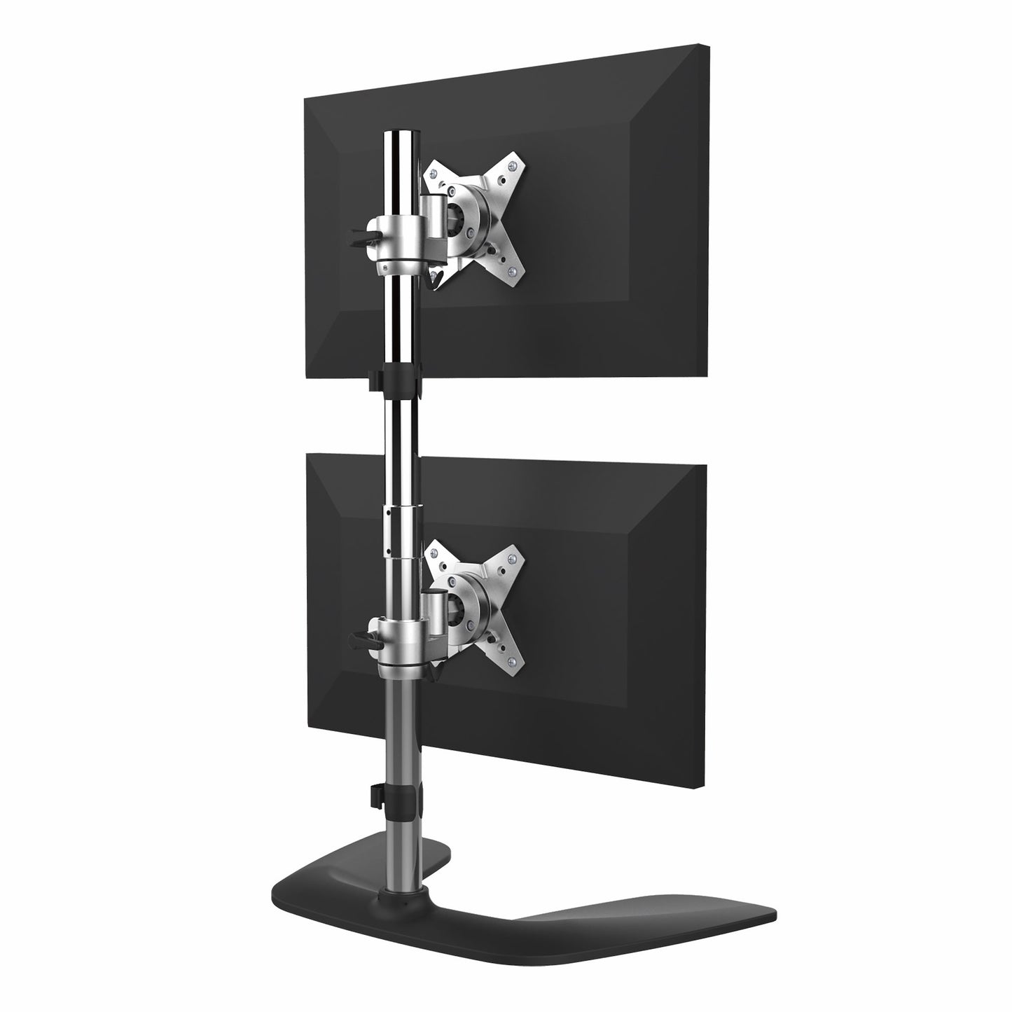 StarTech.com ARMDUOVS soporte para pantalla plana 68.6 cm (27") Escritorio Negro, Plata