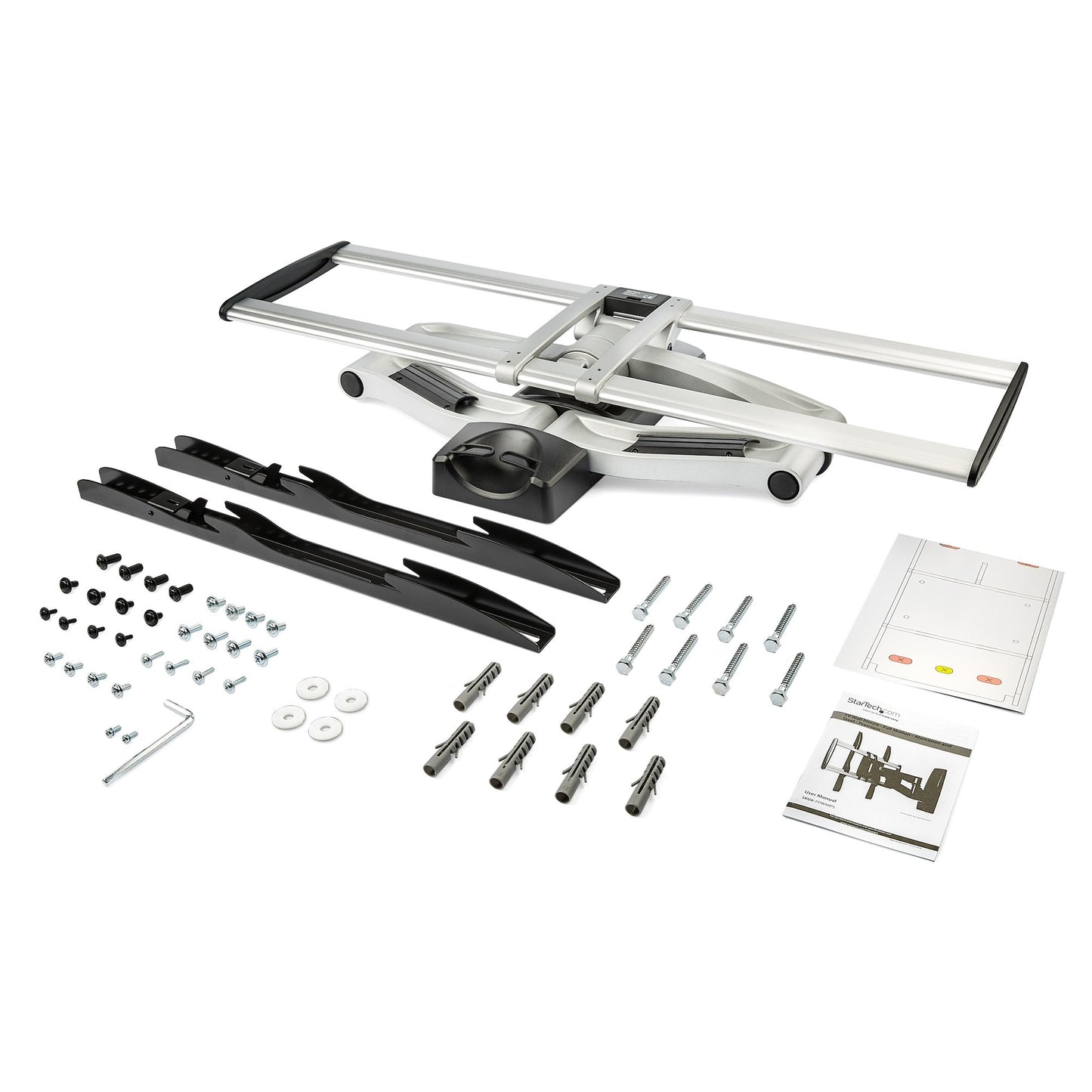 StarTech.com FPWARPS soporte para TV 190.5 cm (75") Negro, Plata