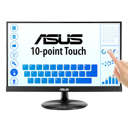Monitor Asus 21.5" Touch VT229H IPS FHD 1920x1080 10 Points Multi-Touch 1xHDMI 1xD-Sub 5ms GTG 60Hz Negro