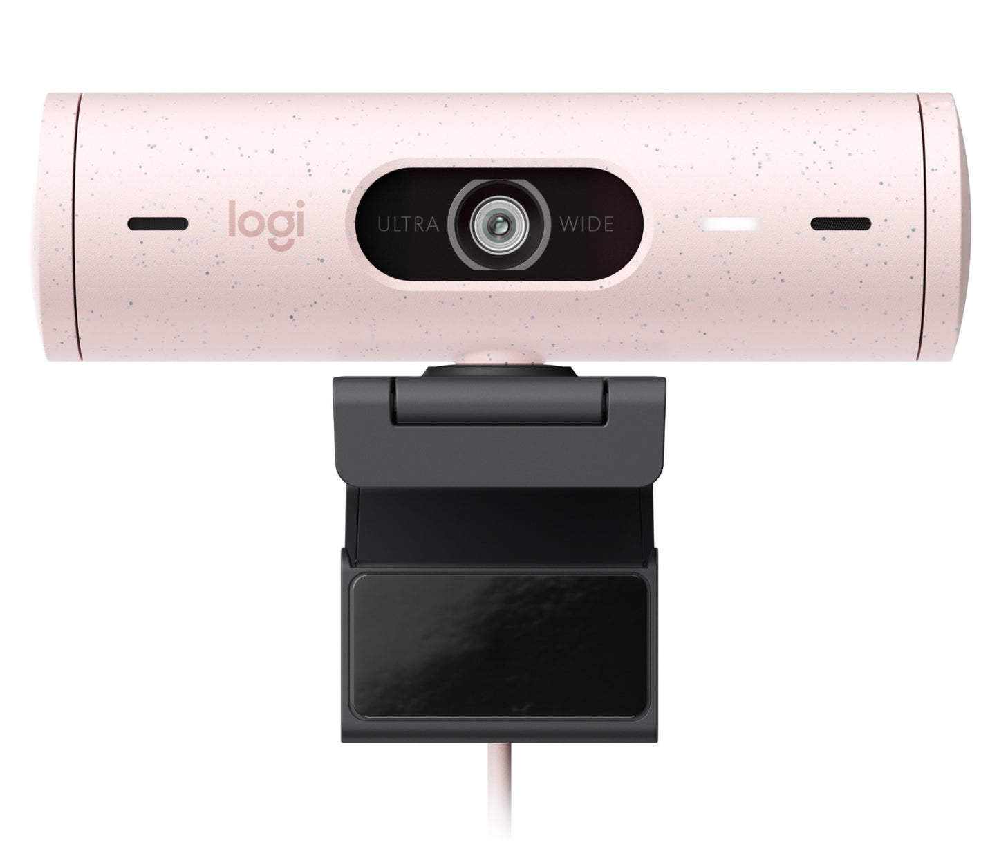Cámara Web Logitech Brio 500 FHD Resolución 1080p Corrección Iluminación Encuadre Automático Color Rosa