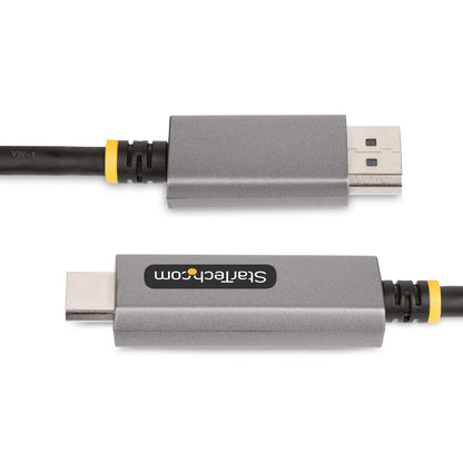 StarTech.com 133DISPLAYPORTHDMI21 adaptador de cable de vídeo Negro, Plata