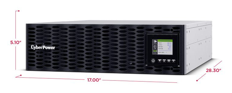 CyberPower OL6KRTHDL sistema de alimentación ininterrumpida (UPS) Doble conversión (en línea) 6 kVA 6000 W 4 salidas AC