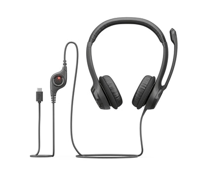 Logitech 981-001575 audífono y auriculare Auriculares Alámbrico Diadema Llamadas/Música USB Tipo C Negro