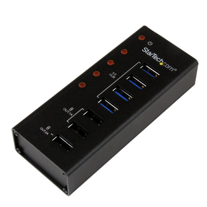StarTech.com ST4300U3C3 nodo concentrador USB 3.2 Gen 1 (3.1 Gen 1) Type-B 5000 Mbit/s Negro