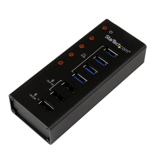 StarTech.com ST4300U3C3 nodo concentrador USB 3.2 Gen 1 (3.1 Gen 1) Type-B 5000 Mbit/s Negro