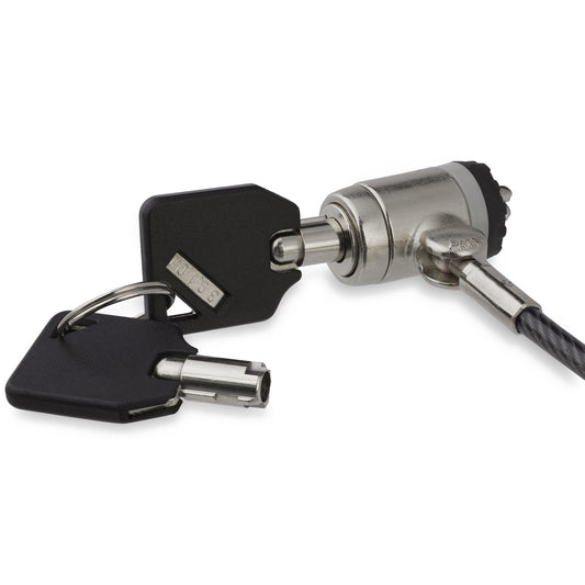 StarTech.com LTLOCKKEY cable antirrobo Negro, Plata 2 m