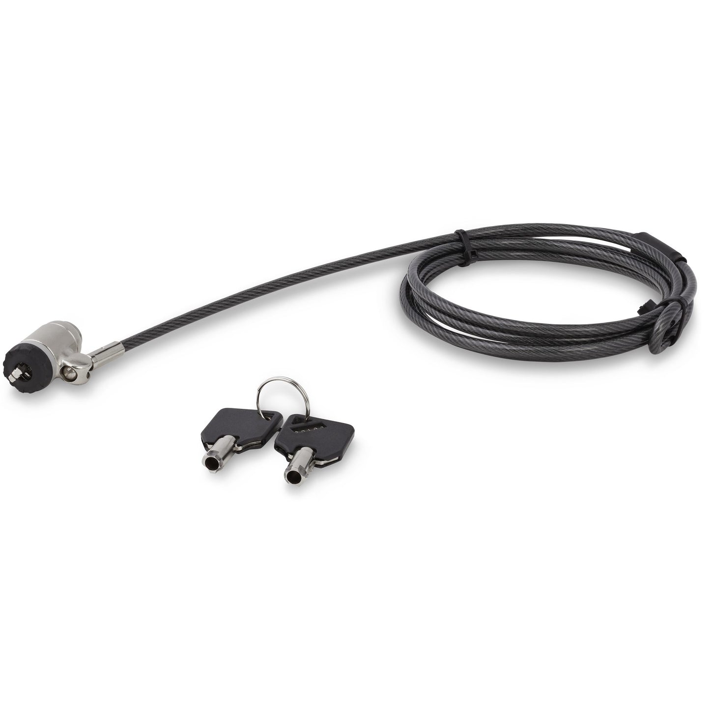 StarTech.com LTLOCKKEY cable antirrobo Negro, Plata 2 m