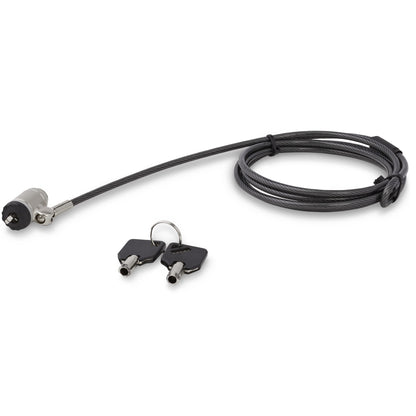 StarTech.com LTLOCKKEY cable antirrobo Negro, Plata 2 m