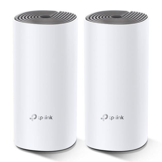 TP-Link Deco E4 (2-pack) Doble banda (2,4 GHz / 5 GHz) Wi-Fi 5 (802.11ac) Blanco, Gris Interno
