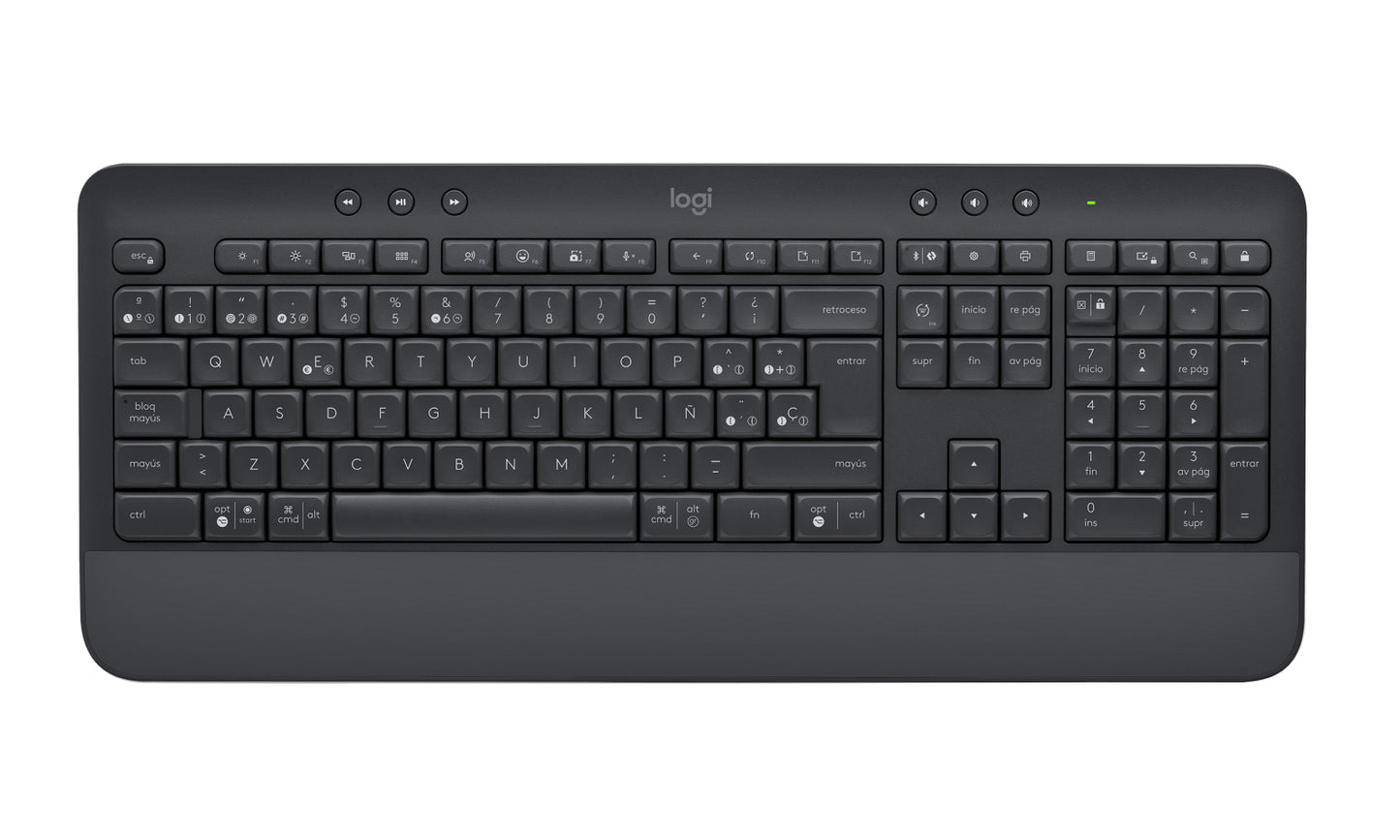 Logitech 920-010910 teclado Oficina Bluetooth QWERTY Español Grafito