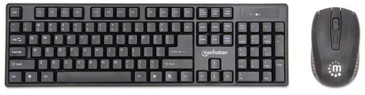 Manhattan 178990 teclado Ratón incluido Universal RF inalámbrico Negro