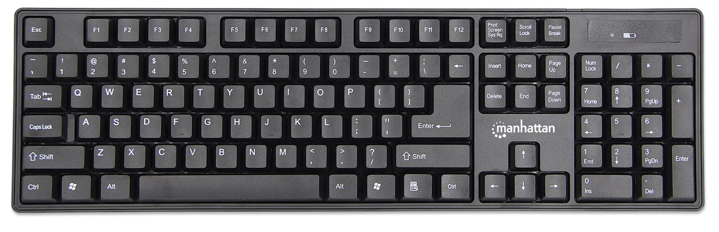 Manhattan 178990 teclado Ratón incluido Universal RF inalámbrico Negro