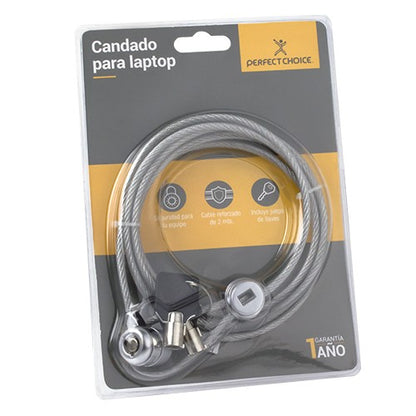 Perfect Choice PC-160076 cable antirrobo Acero inoxidable 2 m