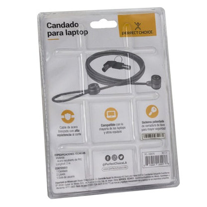 Perfect Choice PC-160076 cable antirrobo Acero inoxidable 2 m