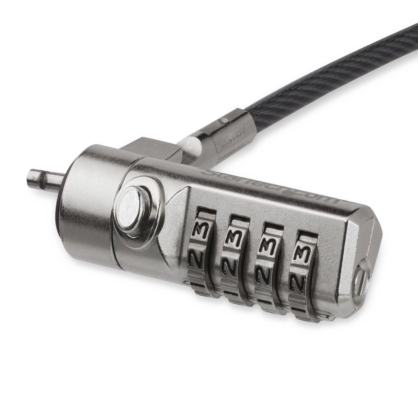 StarTech.com LTLOCK4D cable antirrobo Negro, Plata 2 m