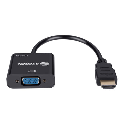 Convertidor Steren HDMI a VGA Audio-Video Color Negro
