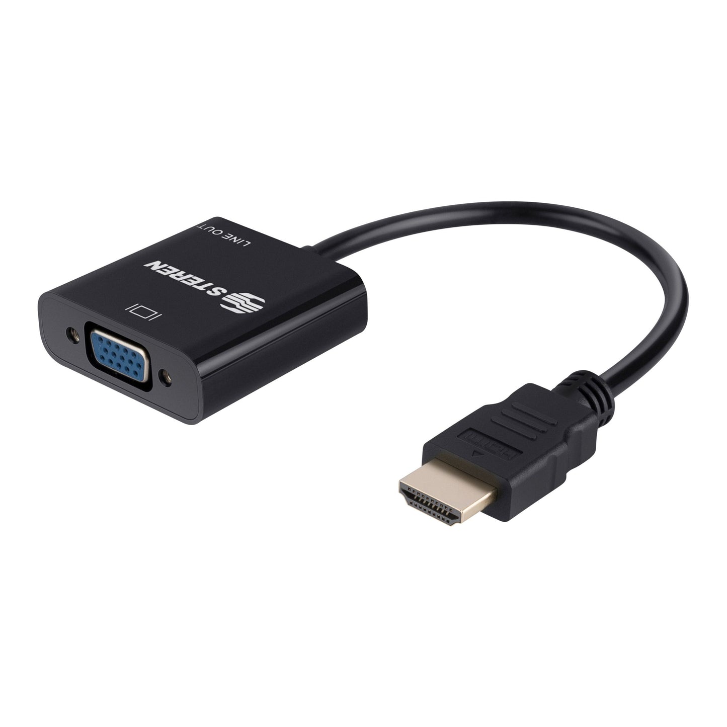Convertidor Steren HDMI a VGA Audio-Video Color Negro