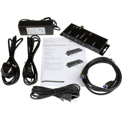 StarTech.com ST4300USBM nodo concentrador USB 3.2 Gen 1 (3.1 Gen 1) Type-B 5000 Mbit/s Negro