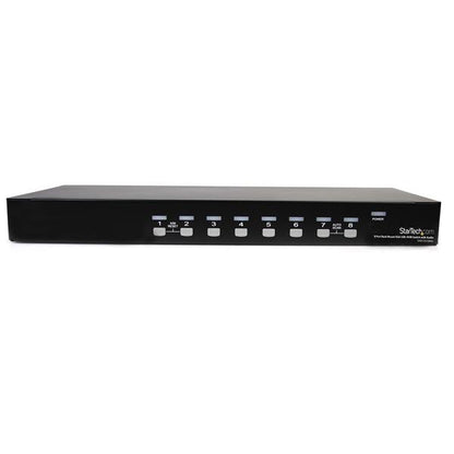 StarTech.com SV831DUSBAU interruptor KVM Montaje en rack Negro