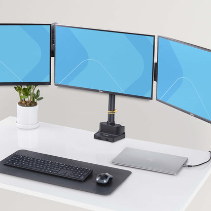 StarTech.com 3MP2AG-MONITOR-ARM soporte para pantalla plana 68.6 cm (27") Escritorio Negro