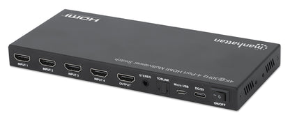 Switch multiviewer HDMI Manhattan de 4 puertos 4K