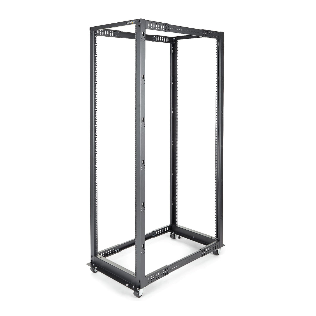 StarTech.com 4POSTRACK42 armario rack Rack o bastidor independiente Negro