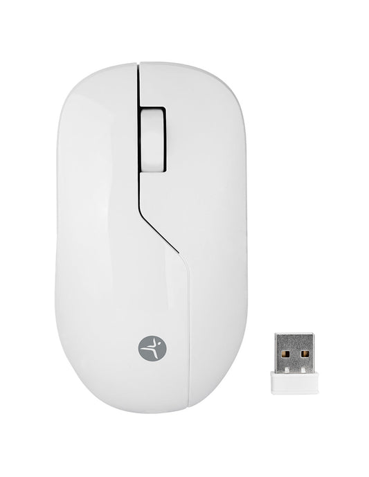 Mouse inalámbrico Blanco Armor recargable  wireless TechZone