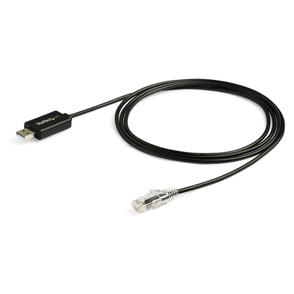 StarTech.com ICUSBROLLOVR cambiadores de género de cables RJ-45 USB 2.0 Type-A Negro