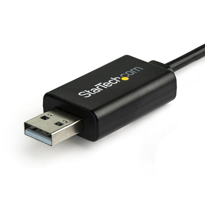 StarTech.com ICUSBROLLOVR cambiadores de género de cables RJ-45 USB 2.0 Type-A Negro