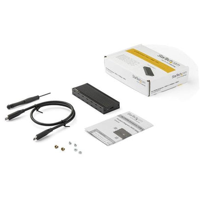 StarTech.com M2E1BMU31C caja para disco duro externo Carcasa para SSD Negro