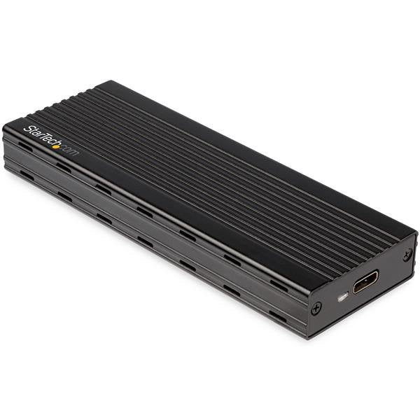 StarTech.com M2E1BMU31C caja para disco duro externo Carcasa para SSD Negro