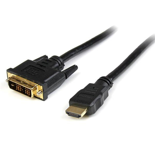 StarTech.com HDDVIMM3M adaptador de cable de vídeo 3 m HDMI DVI-D Negro