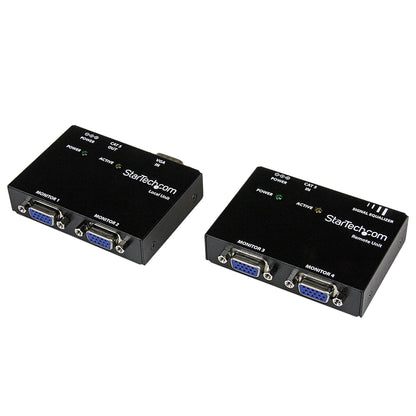 StarTech.com ST121UTP extensor de audio/video Transmisor y receptor AV Negro