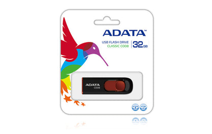 ADATA 32GB C008 unidad flash USB USB tipo A 2.0 Negro, Rojo