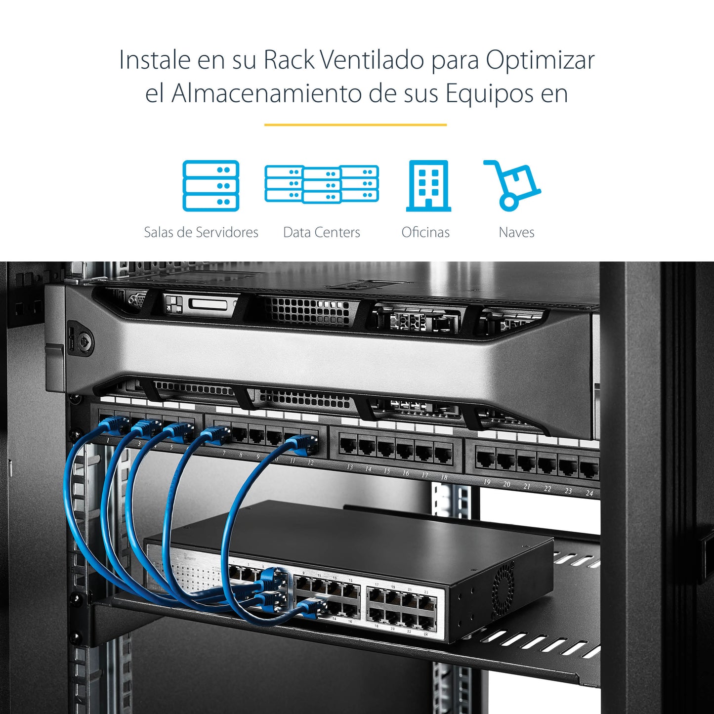 StarTech.com CABSHELFV1U accesorio para rack Repisa de estante