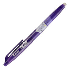 Bolígrafo Pilot Frixion Ball Sweet Paradise Morado/Cocoa Tinta Azul C/12 Pzas