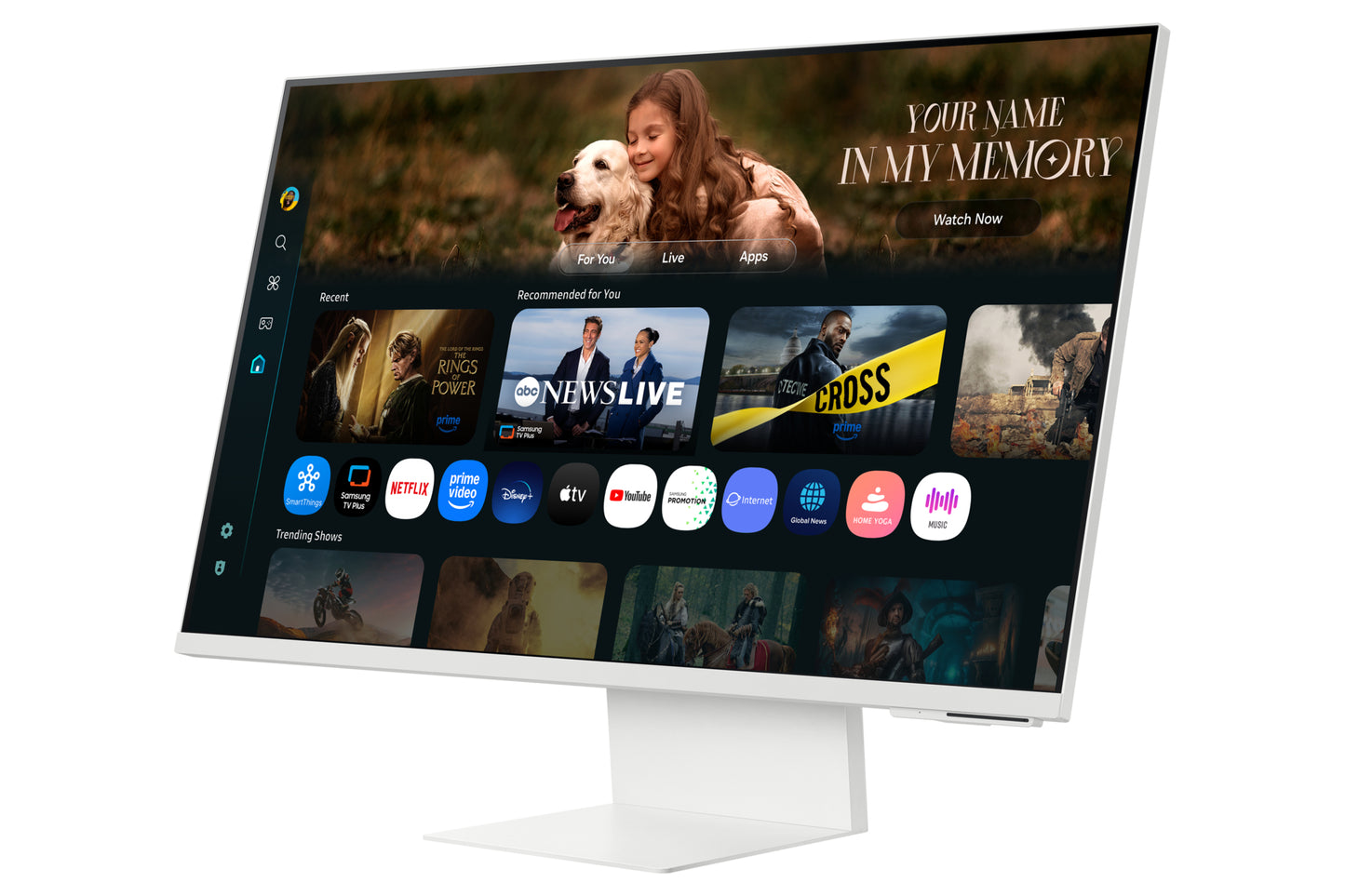 Samsung M8 LS32FM801ULXZX monitor de computadora 81.3 cm (32") 3840 x 2160 Pixeles 4K Ultra HD LCD Blanco