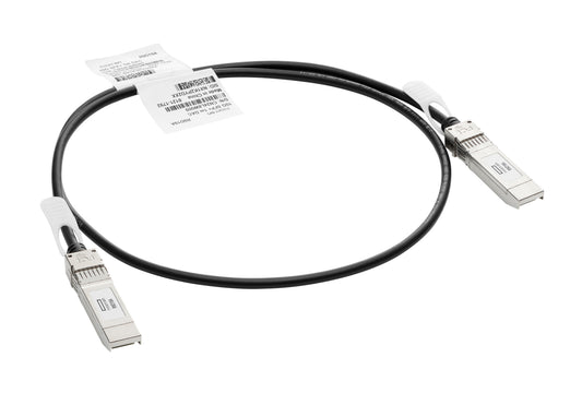 HPE Aruba Networking 10G SFP+ to SFP+ 1m Direct Attach Copper Cable cable InfiniBand y de fibra óptica SFP+ Negro