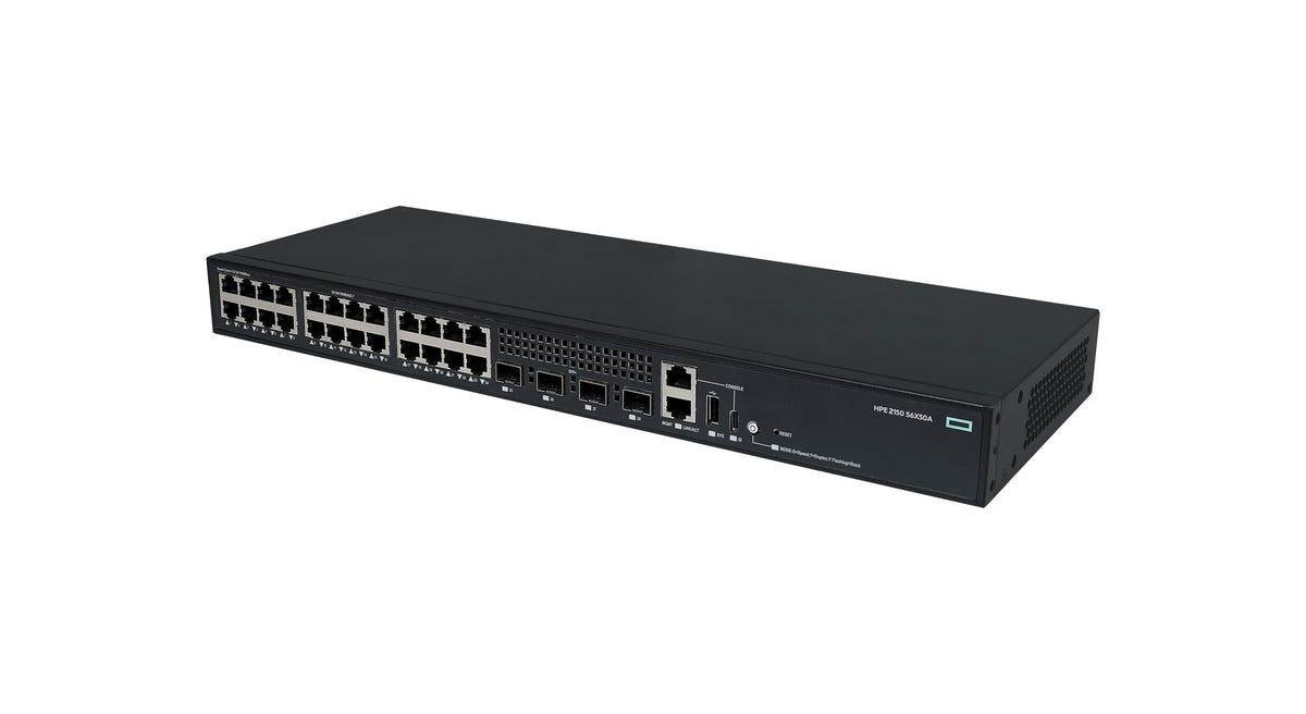 HPE CW 2150 24p 10M/100M/1G 4p SFP+ 1G/10G Gestionado Gigabit Ethernet (10/100/1000) Negro