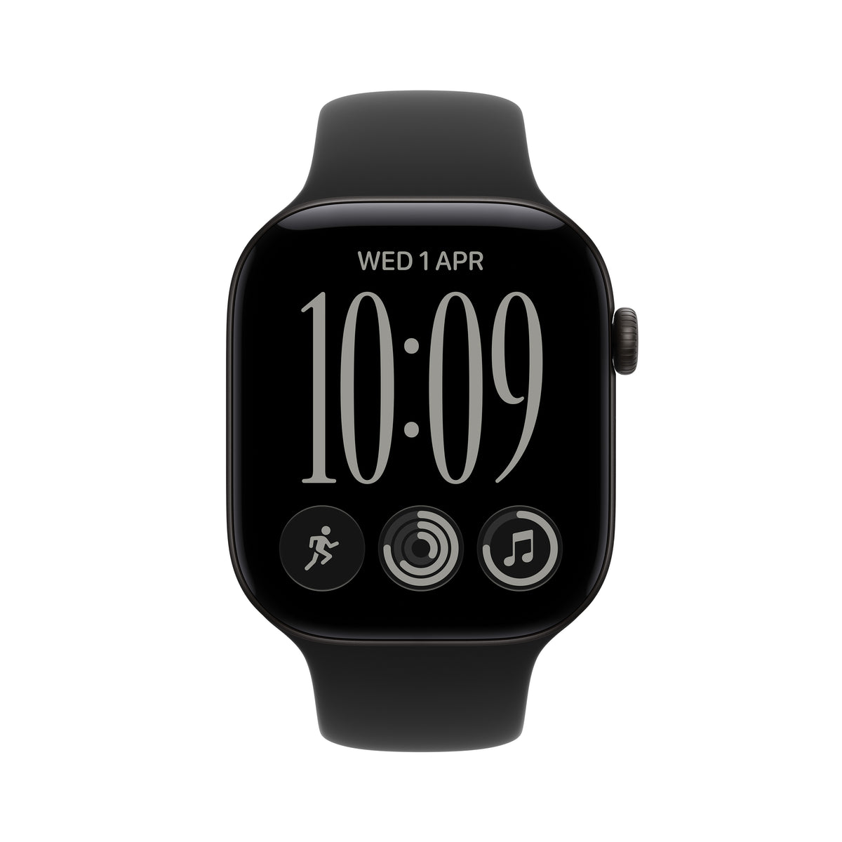 Apple Watch Series 12 OLED 46 mm Digital 416 x 496 Pixeles Pantalla táctil Negro Wifi GPS (satélite)