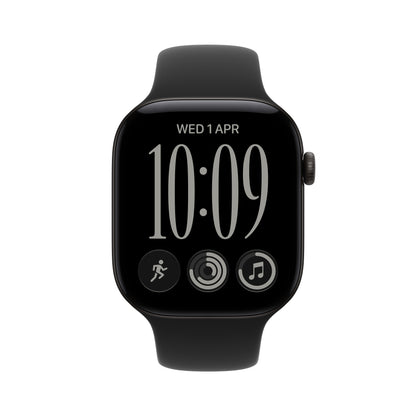 Apple Watch Series 12 OLED 46 mm Digital 416 x 496 Pixeles Pantalla táctil Negro Wifi GPS (satélite)