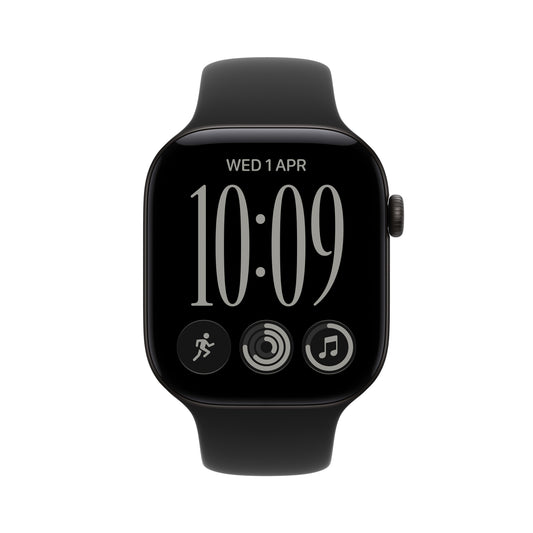 Apple Watch Series 12 OLED 42 mm Digital 374 x 446 Pixeles Pantalla táctil Negro Wifi GPS (satélite)