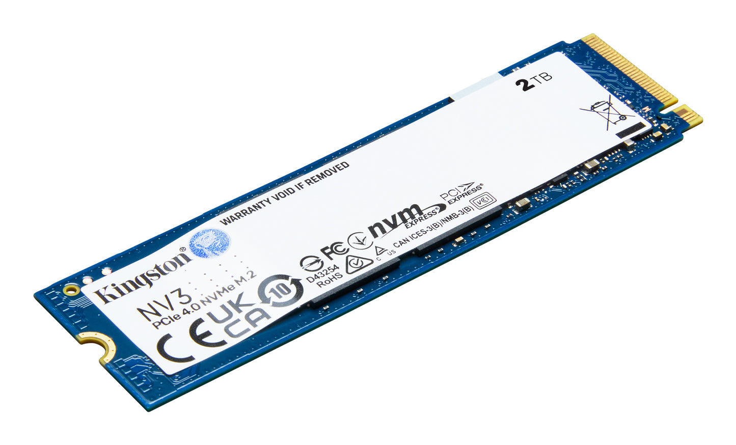 Unidad de Estado Solido SSD Kingston SNV3S NVMe  2TB PCI Express 4.0 M.2