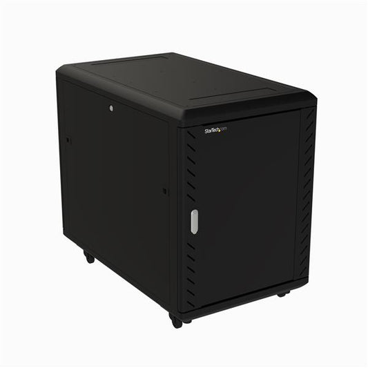 StarTech.com RK1536BKF armario rack Rack o bastidor independiente Negro