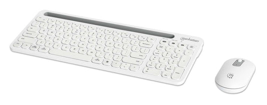 Manhattan 180580 teclado Ratón incluido Universal RF inalámbrico + bluetooth QWERTY