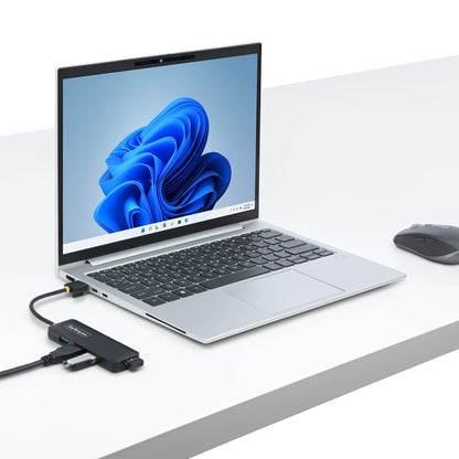 StarTech.com H5A4A-USB-HUB nodo concentrador USB 3.2 Gen 1 (3.1 Gen 1) Type-A 5000 Mbit/s Negro