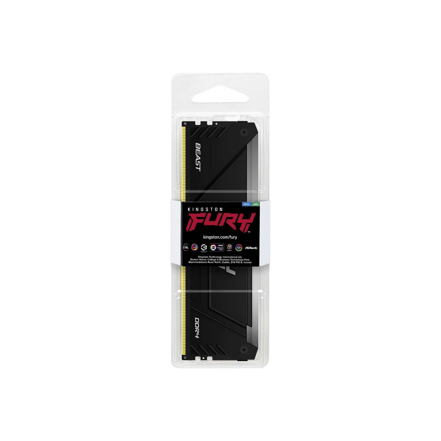 Kingston Technology FURY Beast RGB módulo de memoria 16 GB 1 x 16 GB DDR4 3600 MT/s 288-pin DIMM