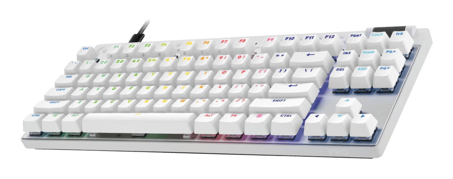 Logitech PRO X TKL Rapid teclado Juego USB QWERTY Inglés Blanco