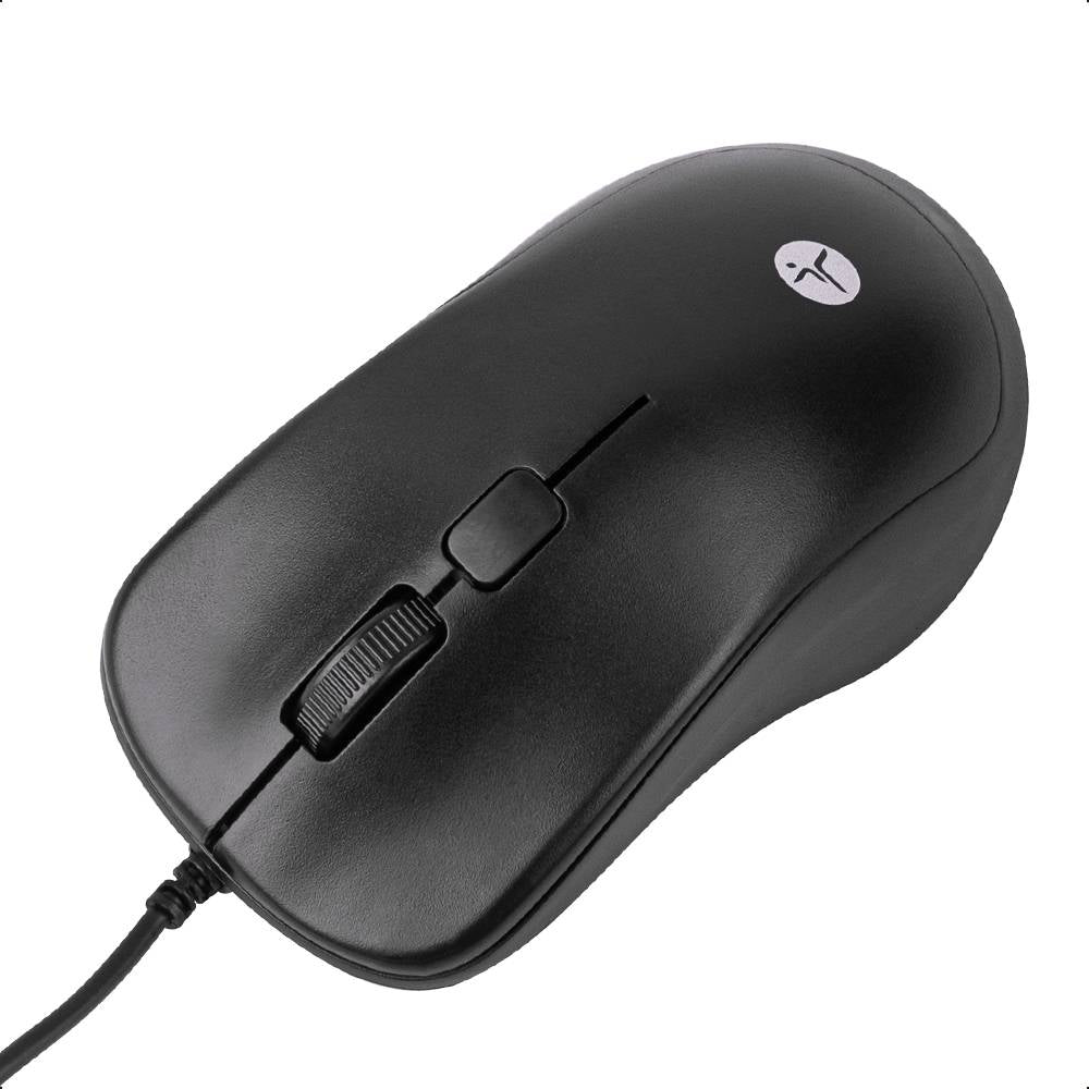 Mouse Alambrico TechZone de Materiales ABS 3Botones 1200Dpi Longitud de Cable 1.35Metros